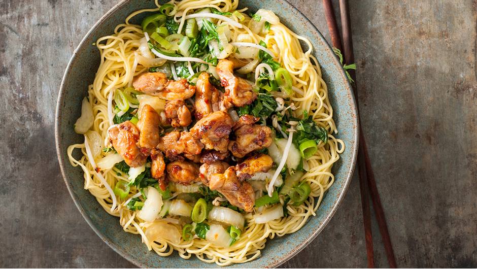 Noodles with Spicy Chicken and Bok Choy Giant Food