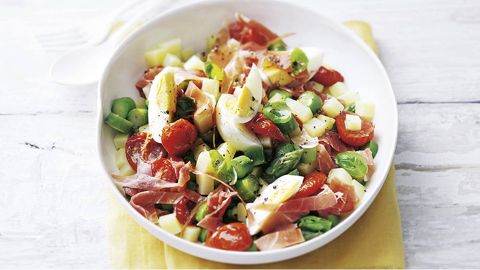 PotatoAsparagus Salad with Prosciutto and Basil Dressing Stop and Shop