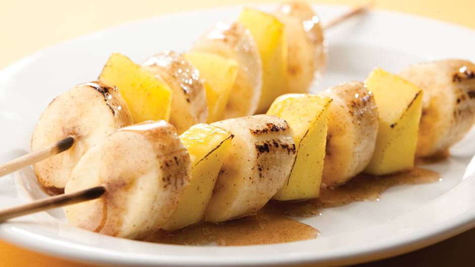 Grilled Mango & Banana Skewers with Honey Cinnamon Giant Food