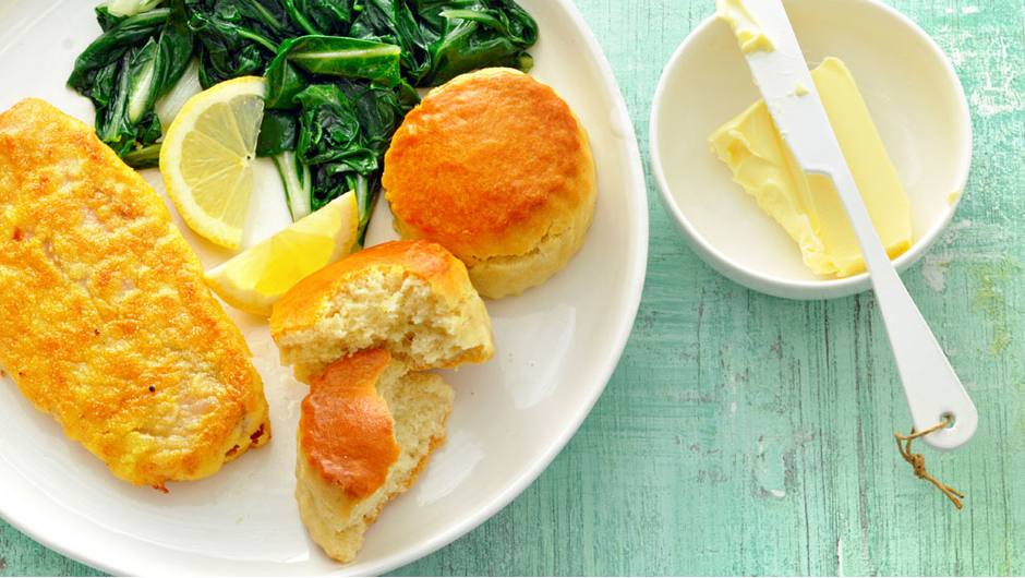 CornmealCrusted Catfish with Greens and Biscuits Giant Food