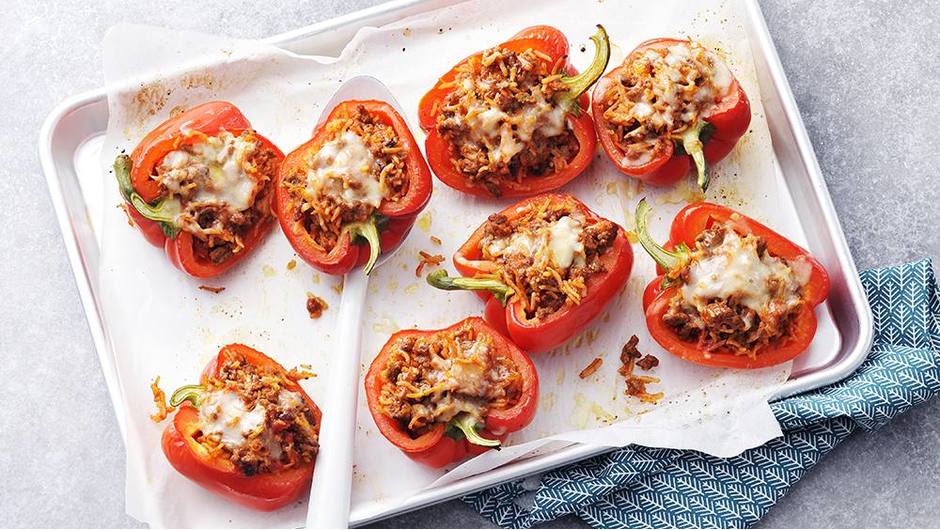 Rice and Ground Beef–Stuffed Bell Peppers-image