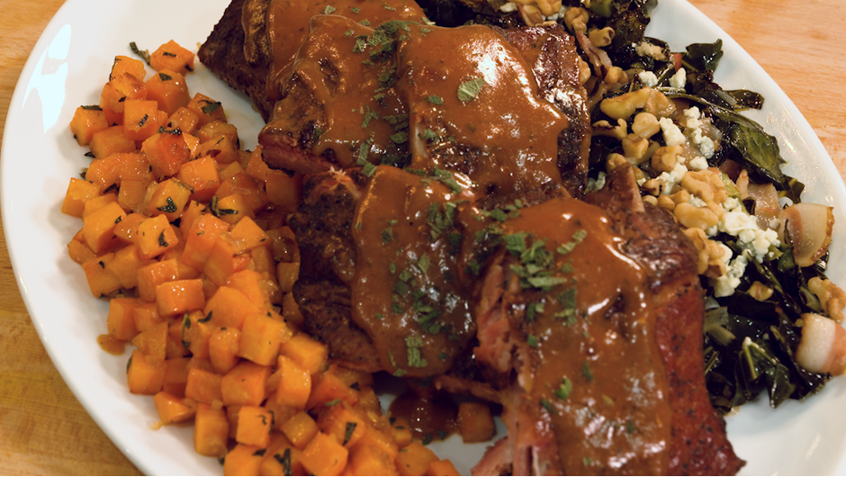 Robert Irvine’s Sweet & Sour Collard Greens Stop and Shop