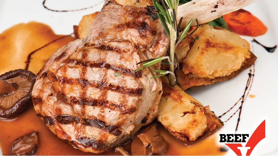 Simply Sensational Veal Chops with Mushrooms Giant Food