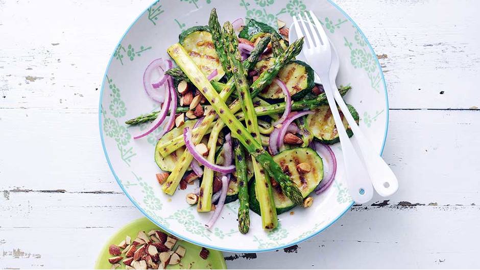 Grilled Asparagus and Zucchini Salad Stop and Shop