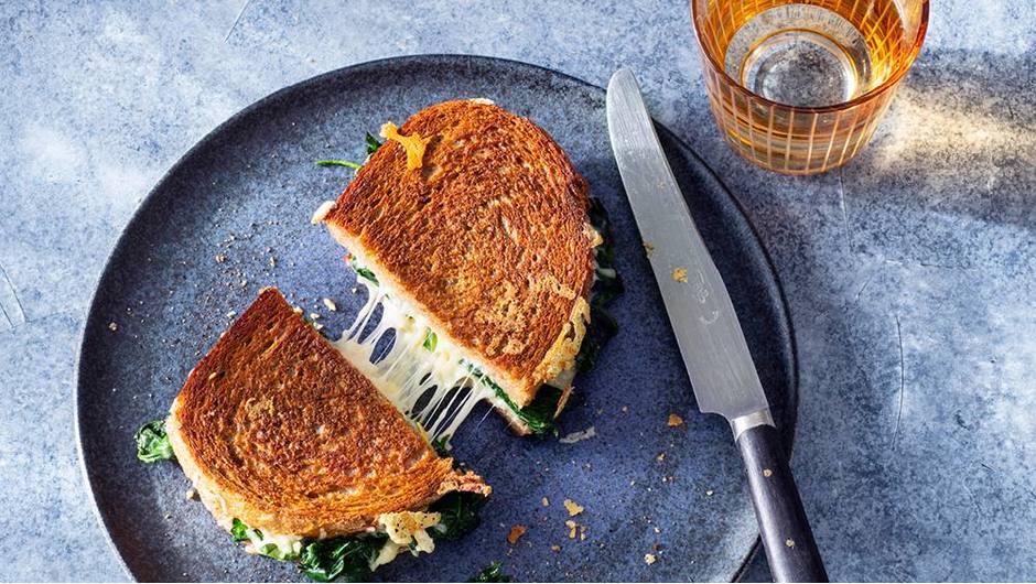 Spinach and Gruyère Grilled Cheese Sandwiches Giant Food