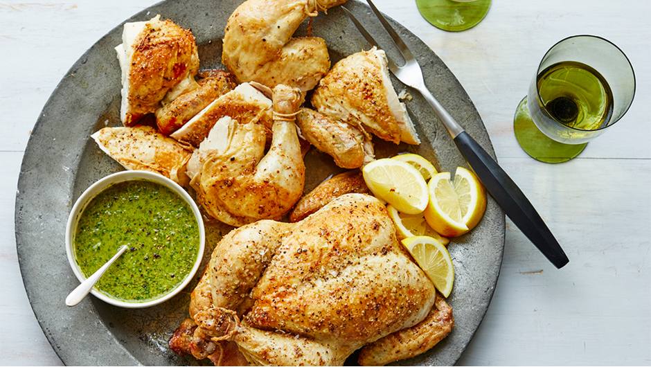 CorianderRubbed Chickens with Salsa Verde Giant Food Store