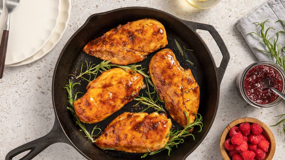 Raspberry and Balsamic Glazed Chicken Breast Food Lion