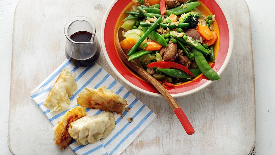 Potstickers with Teriyaki Fried Rice Giant Food