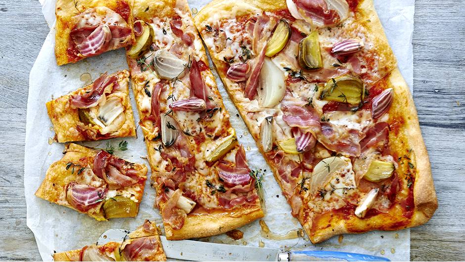 Pan Pizza with Beets, Goat Cheese and Prosciutto Giant Food