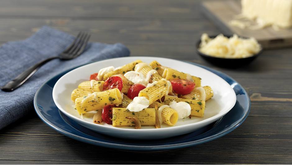 Barilla® Collezione Rigatoni with Barilla® Pesto, Cherry Tomatoes