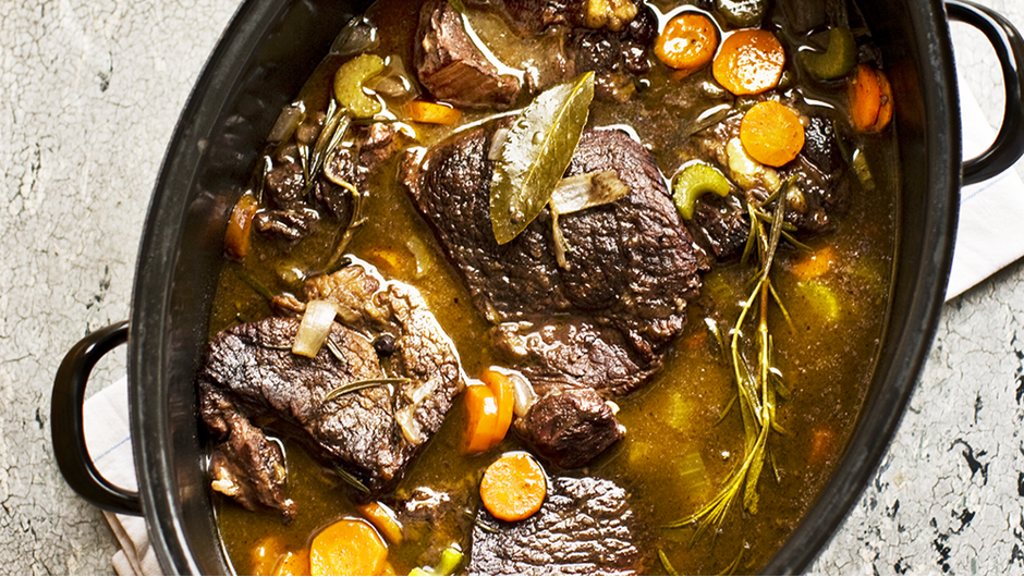Classic Pot Roast with Red Wine Carrots and Celery Stop and Shop