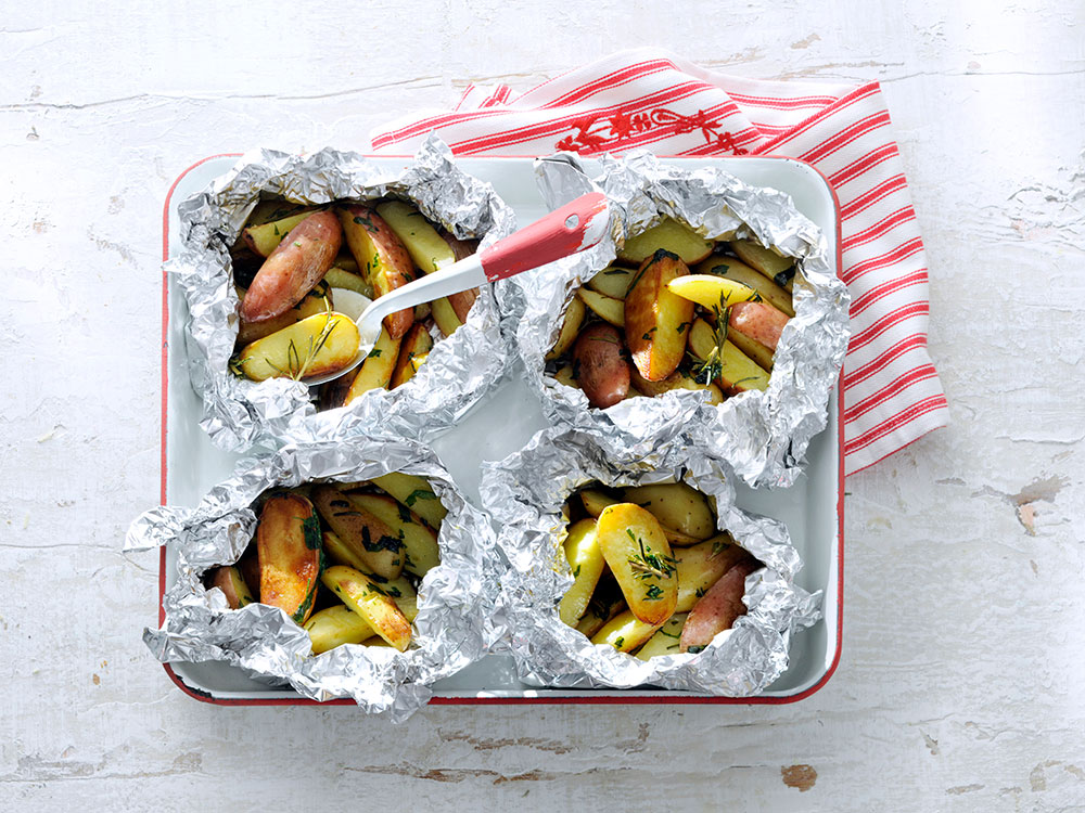 Grilled Potato Packets with Herb Butter Recipes & Meals Grilled Potato Packets with Herb Butter Recipes & Meals