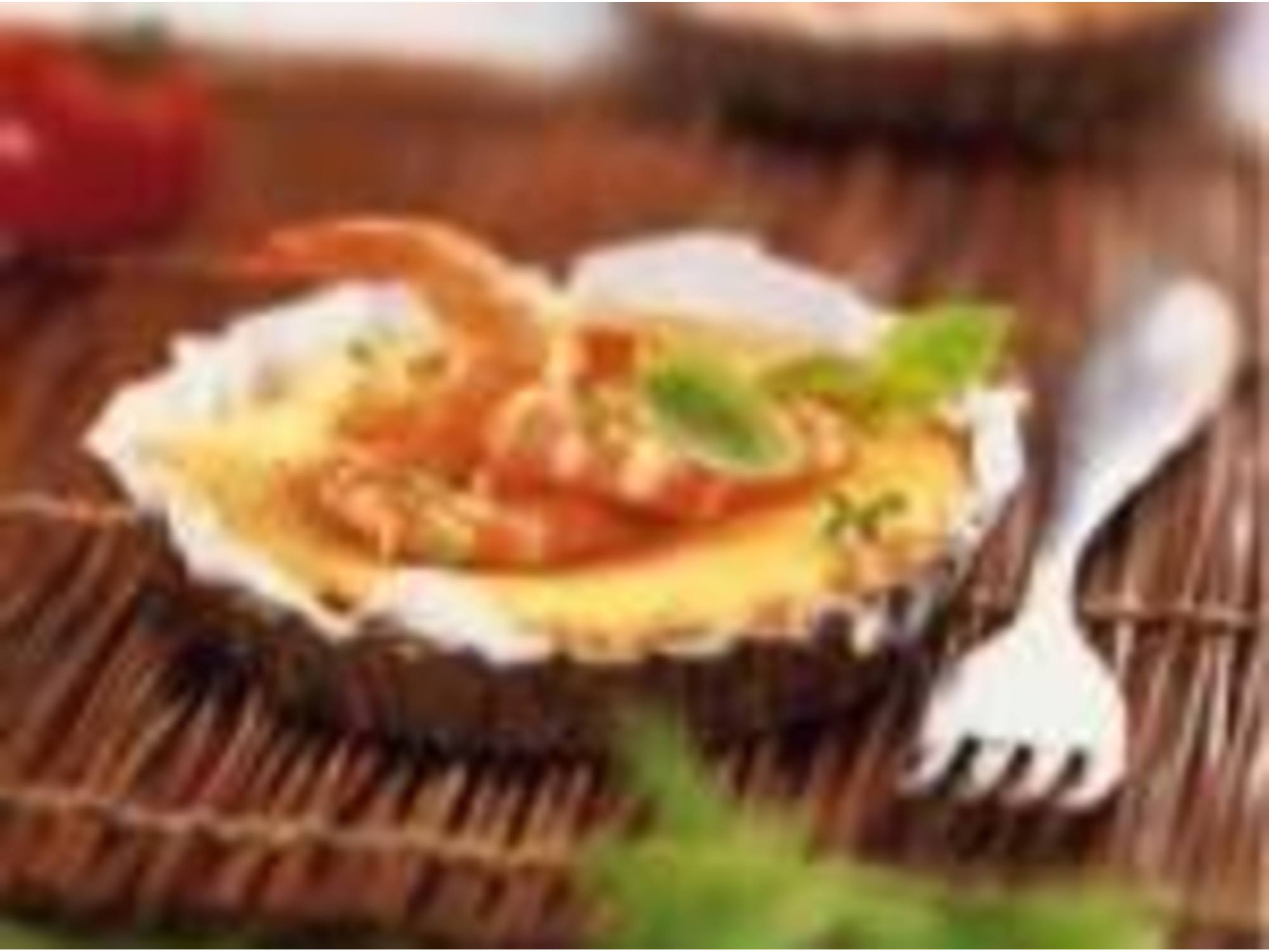 Tarte au curry et aux crevettes