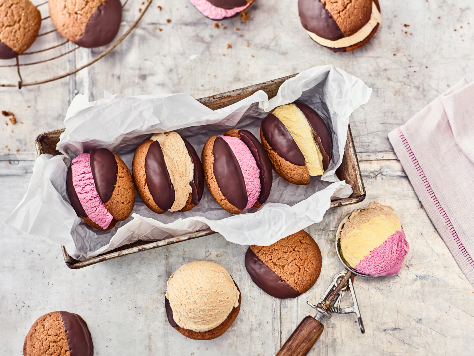 Cremissimo Keks-Eis-Sandwiches Cremissimo Keks-Eis-Sandwiches
