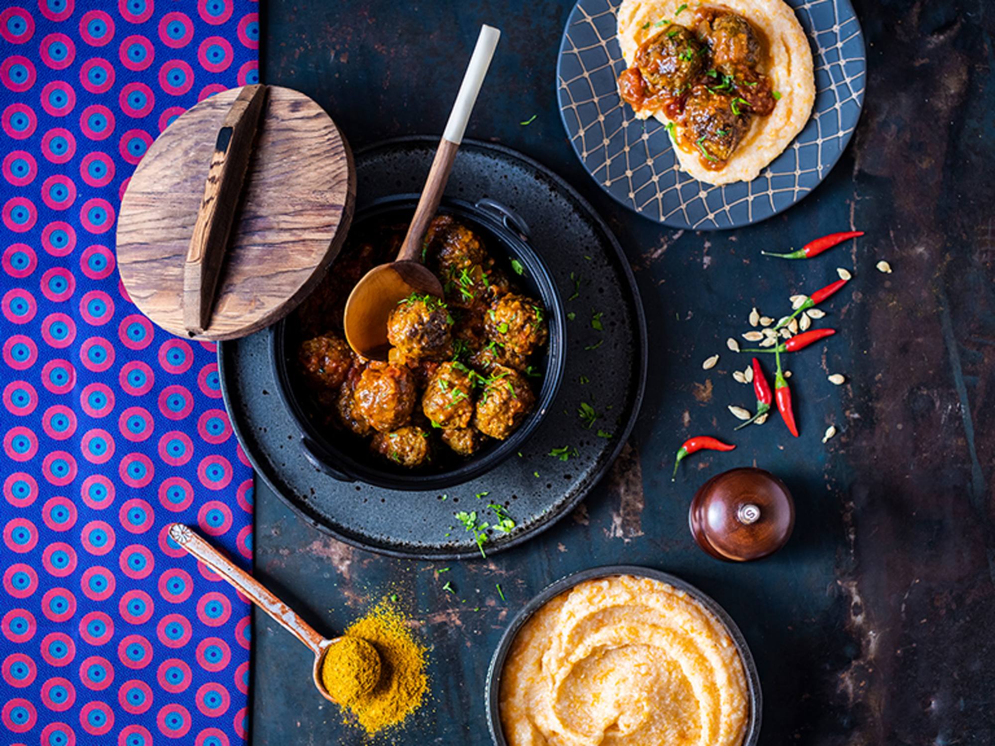 Boerewors Meatball Stew with Butternut Isijingi Boerewors Meatball Stew with Butternut Isijingi