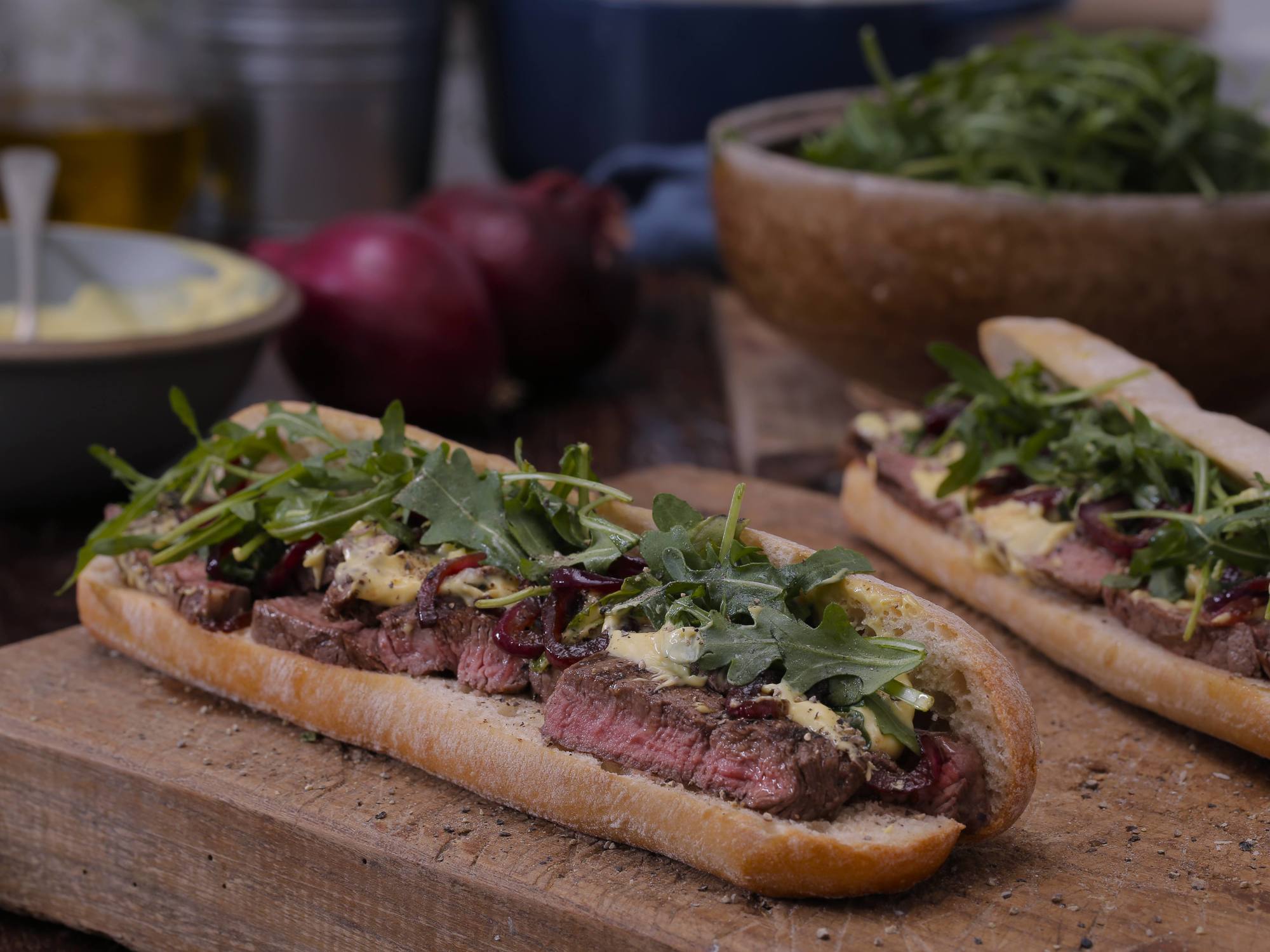 Steak baguette Hellmann’s Australia