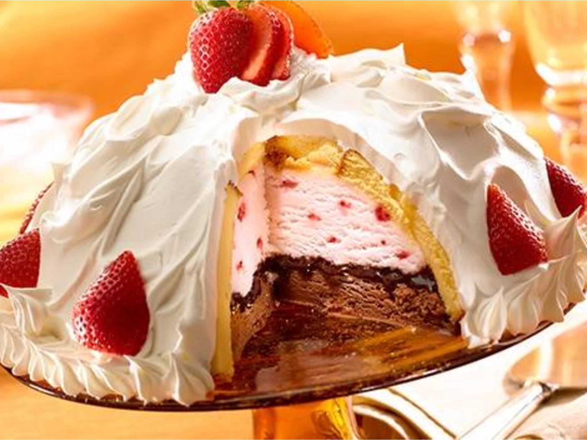 Berry Ice Cream Bombe