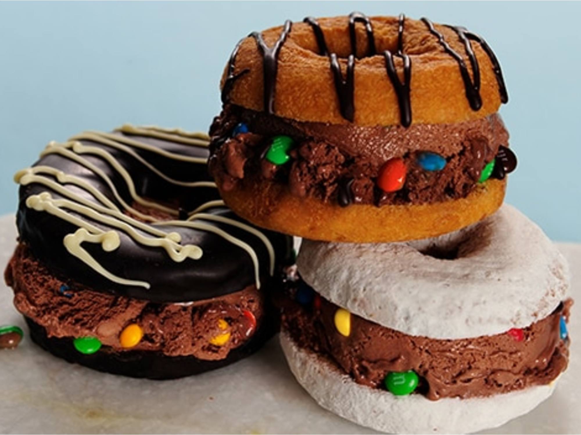 Donut Ice Cream Sandwiches