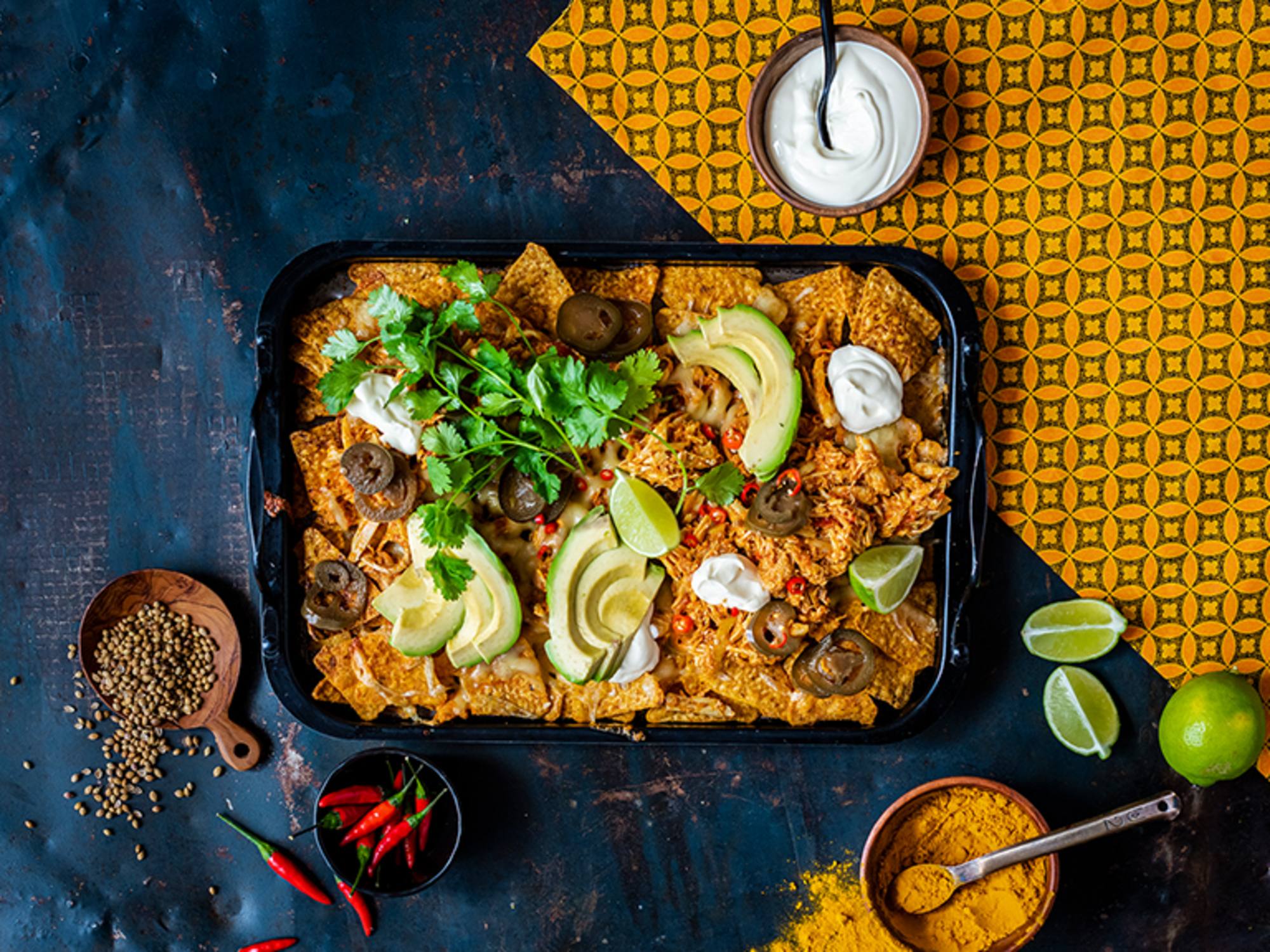 Pulled Chicken Nachos Pulled Chicken Nachos