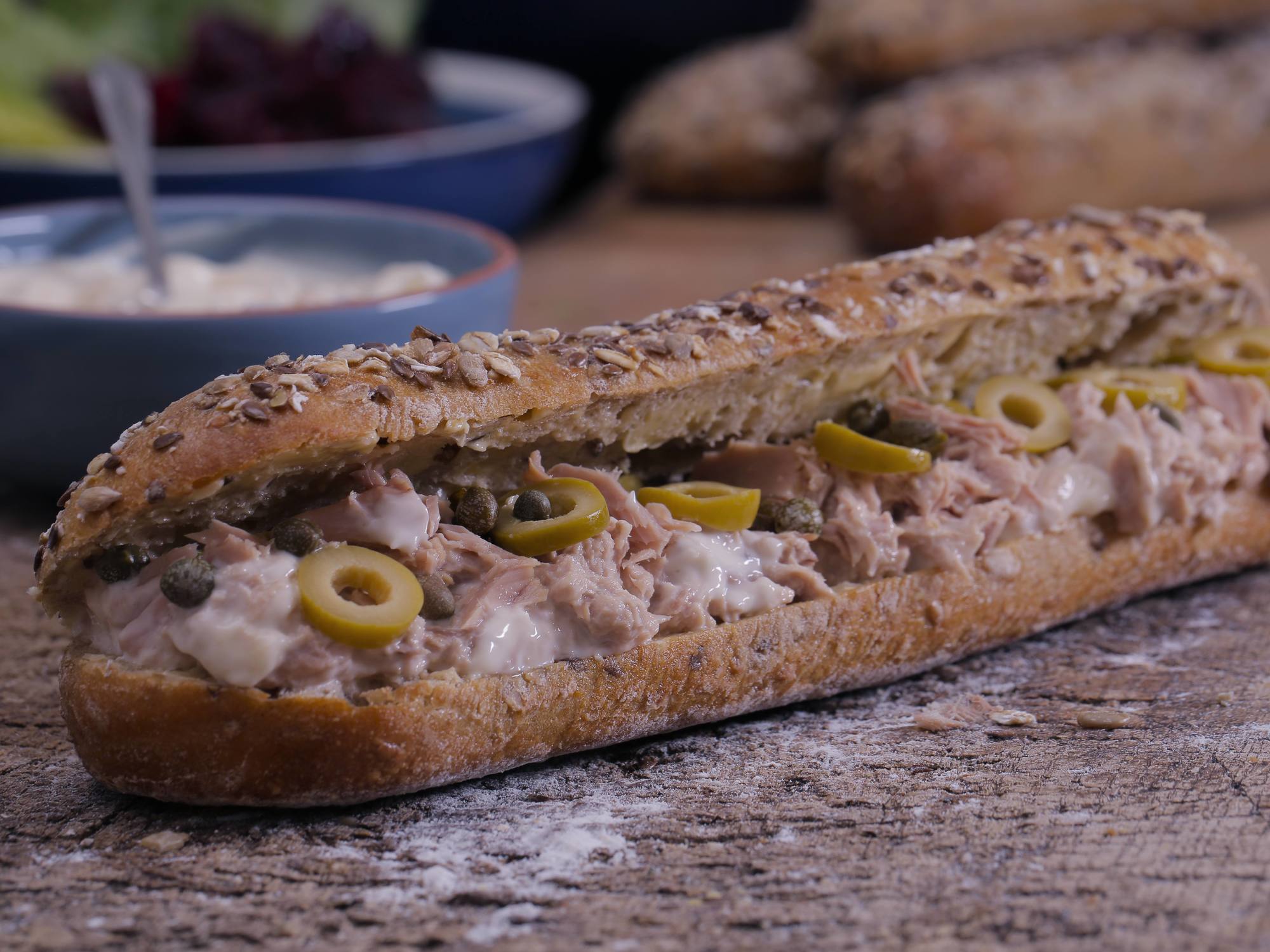 TUNA SUB WITH LEMON, CAPERS & OLIVES Hellmann’s Australia