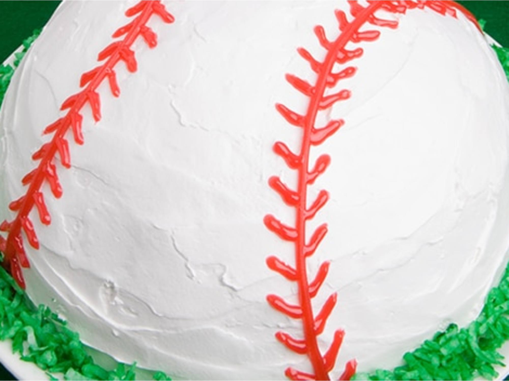 Baseball Ice Cream Cake