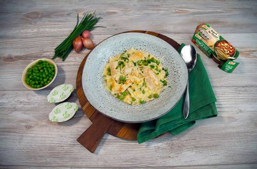 Leftover Chicken Risotto