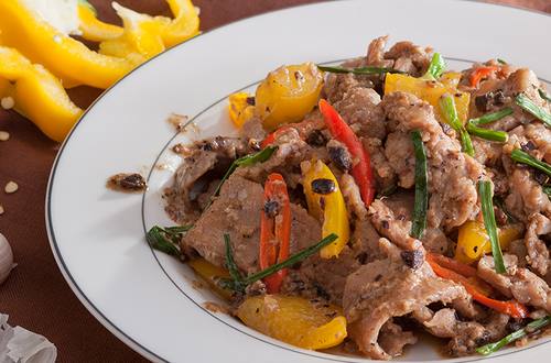 เนื้อวัวผัดเต้าซี่