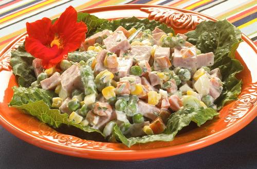 ensalada de vegetales con mayonesa