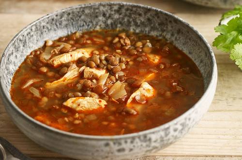 Chicken & lentil soup
