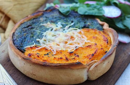 Tarta de acelga y pollo