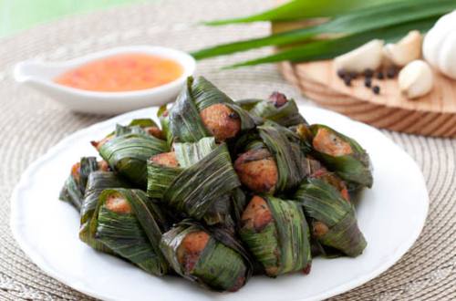 Thai Chicken in Pandan Leaves Recipe