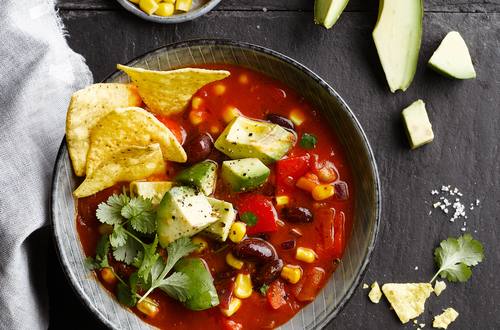 Mexican Veggie & Tortilla Soup