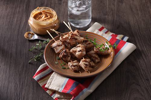 Chicken Peanut Skewers Recipe