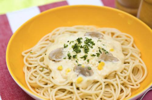 Creamy Chicken and Corn Cream Spaghetti Recipe