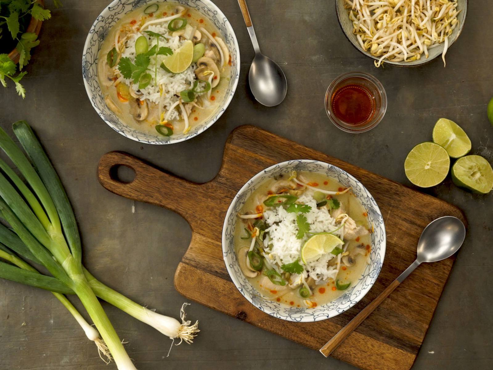 Tom Kha Kai maaltijdsoep