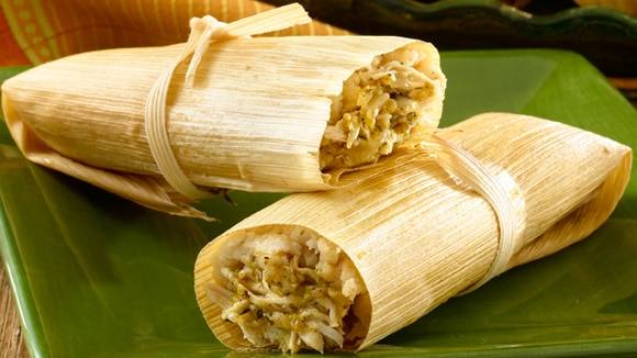 Chicken Tamales with Green Chile Chicken Tamales with Green Chile