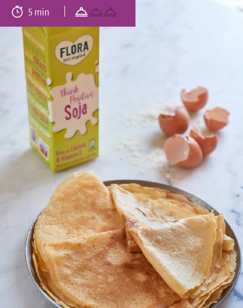 Crèpe à la boisson au soja Crèpe à la boisson au soja