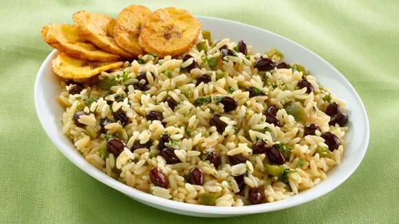 Cuban Rice & Beans with Crispy Fried Plantains Cuban Rice & Beans with Crispy Fried Plantains