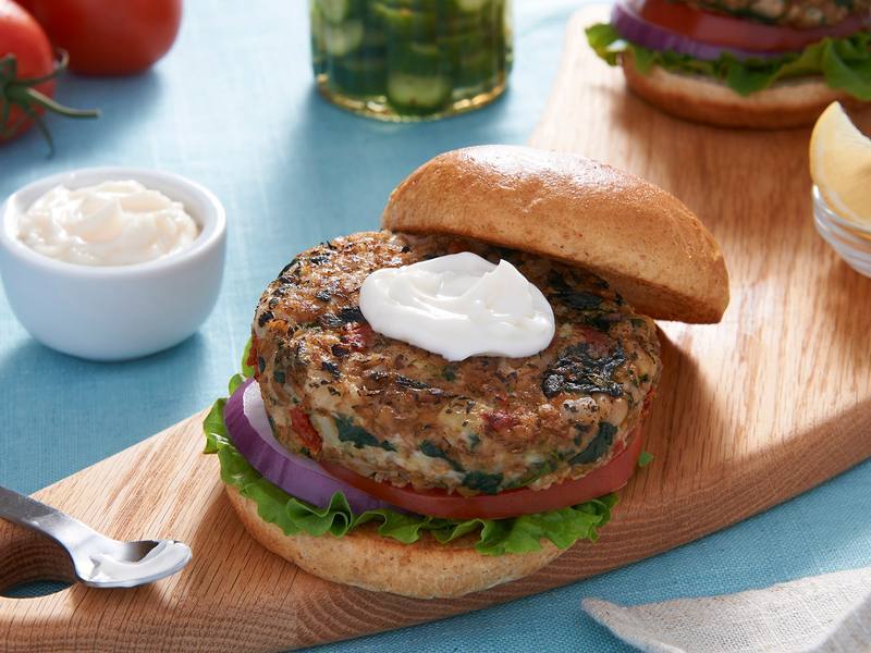 Mediterranean Vegan Burgers Mediterranean Vegan Burgers
