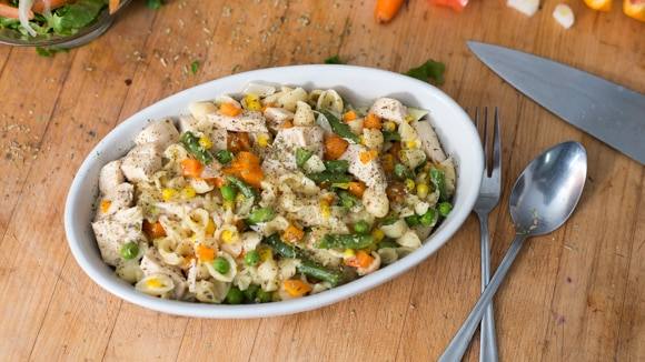 Creamy Garlic Garden Pasta Salad Creamy Garlic Garden Pasta Salad