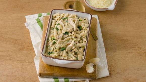 Garlicky Chicken & Spinach Pasta Garlicky Chicken & Spinach Pasta