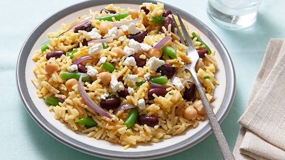 Ensalada de 3-Frijoles y Arroz Ensalada de 3-Frijoles y Arroz