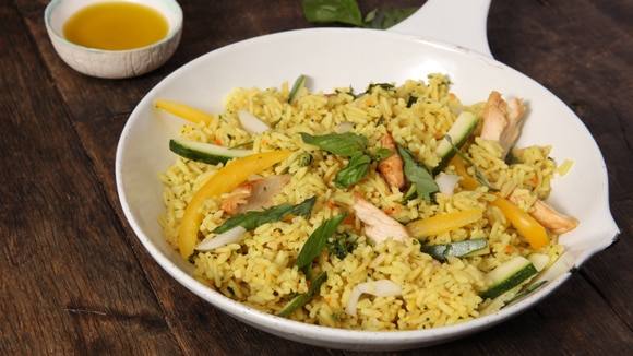 Chicken & Basil Rice Stir Fry Chicken & Basil Rice Stir Fry