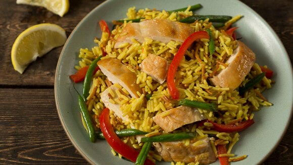 Pollo estilo jardín al limón Pollo estilo jardín al limón