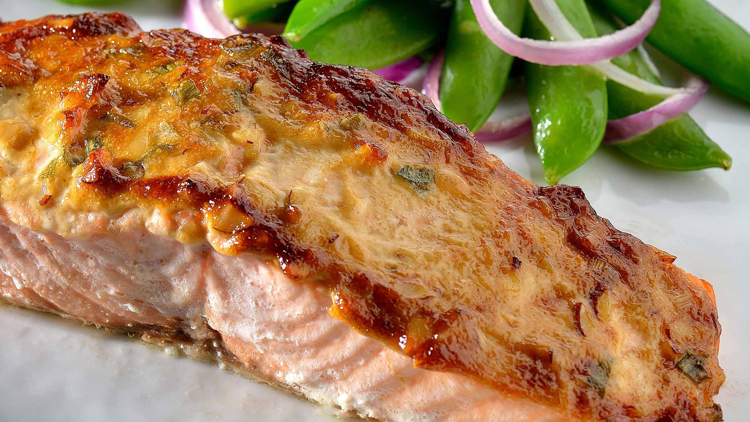 Salmón con jengibre y soja Salmón con jengibre y soja