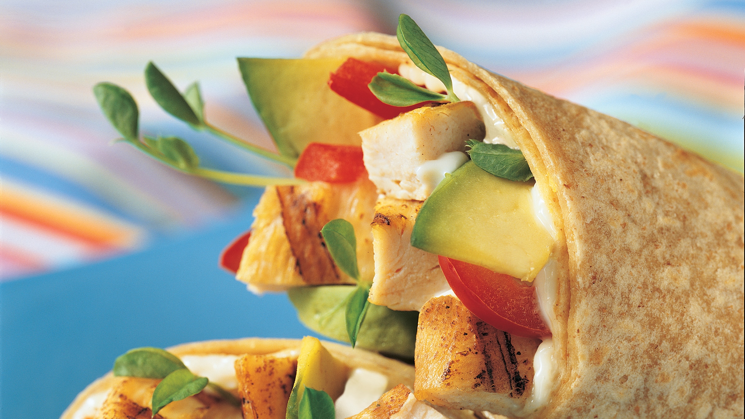 Receta de wrap de pollo al estilo California