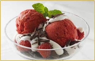 Coupe framboise chocolat Coupe framboise chocolat