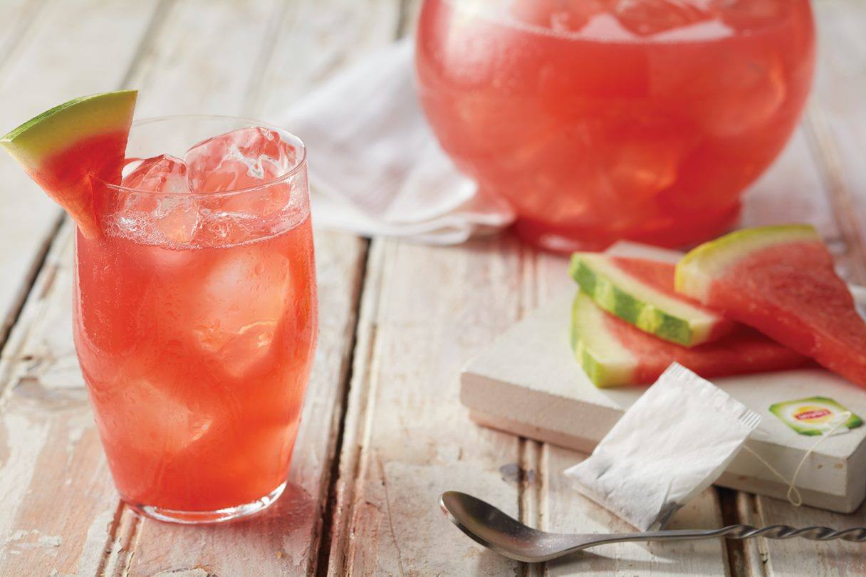 Refresco de té con sandía Refresco de té con sandía