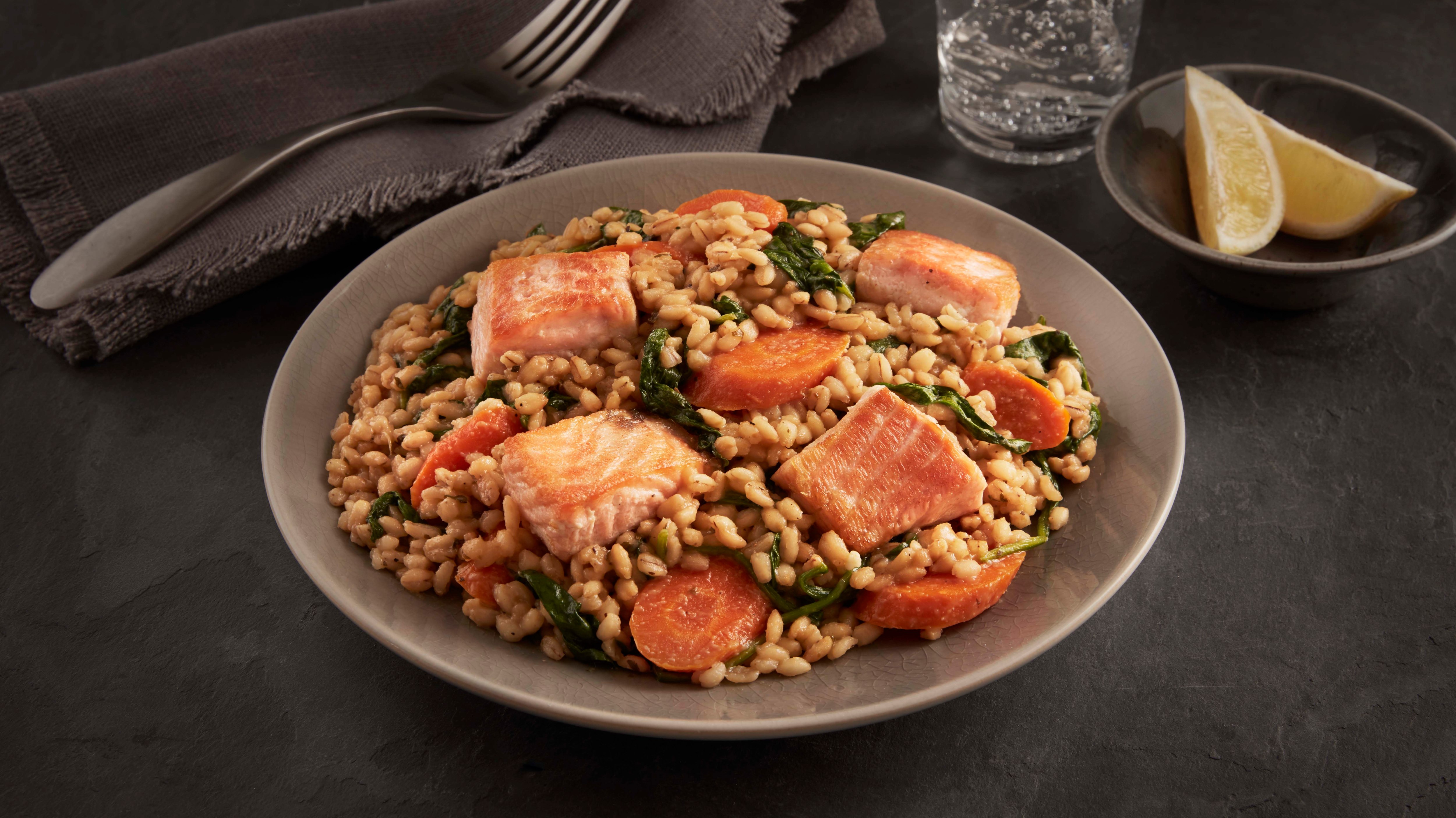 Lemon Salmon with Barley Lemon Salmon with Barley