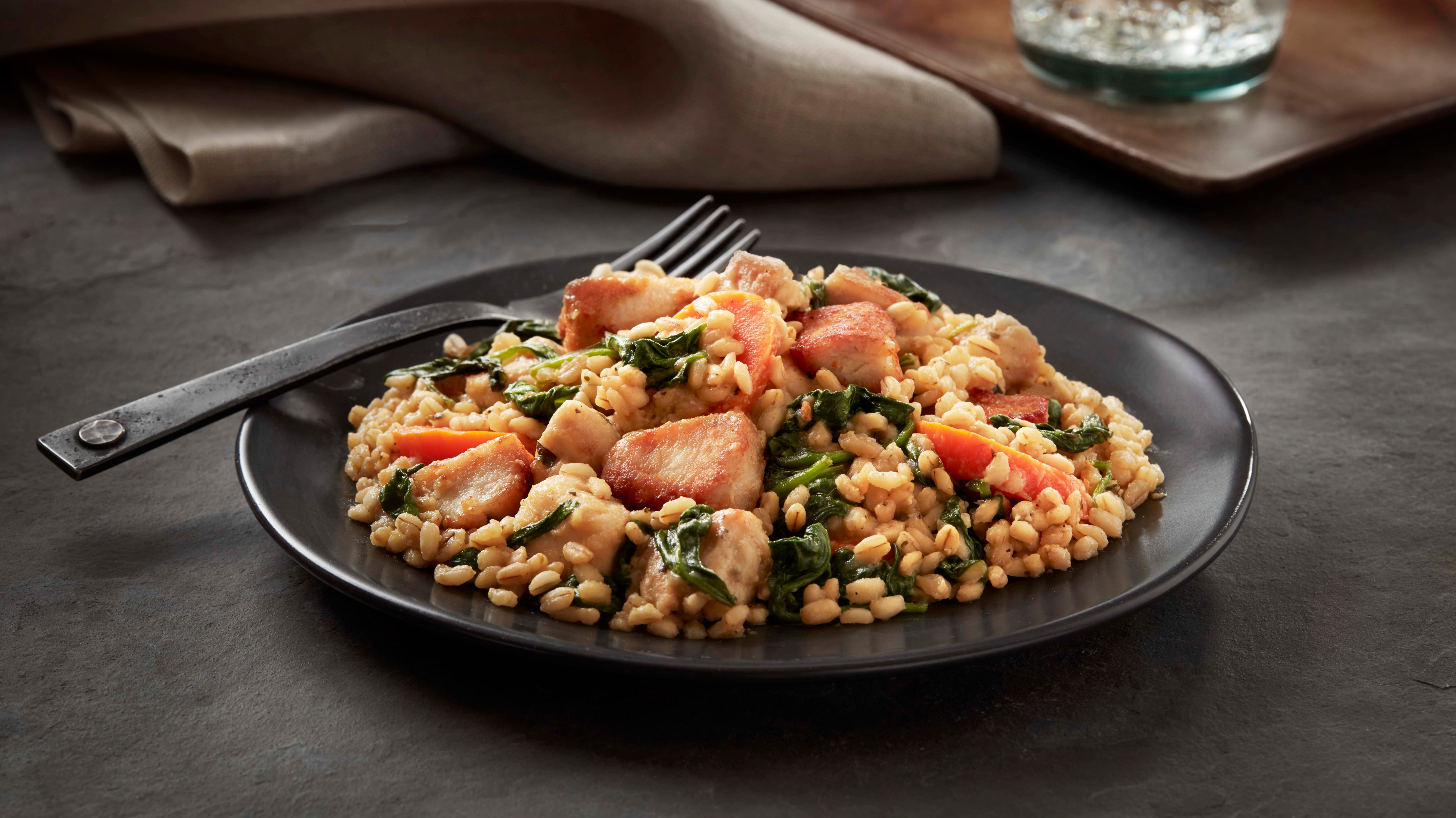 Pollo al limón con cebada Pollo al limón con cebada